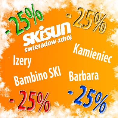 25 procent zniżki na narty w Swieradowie !!!                                                                                    