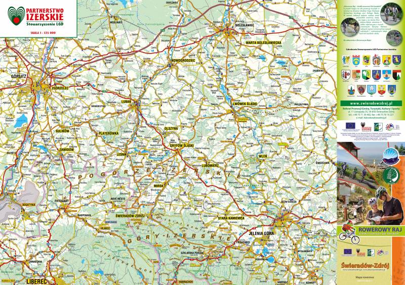 Mapa rowerowa - Rowerowy Raj 2013