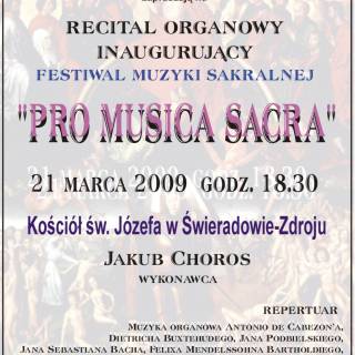 21.03.2009 - Recital Organowy - Festiwal Muzyki Sakralnej