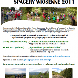 Transgraniczne spacery wiosenne - weź udział!!