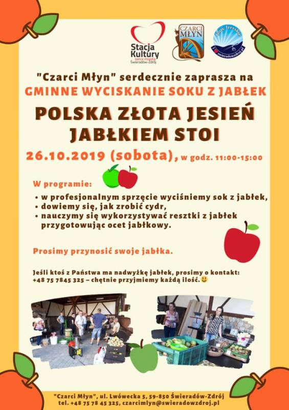 IZERSKI SAD i II WYCISKANIE JABŁEK - 26.10.2019 r.