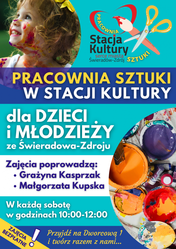 PRACOWNIA SZTUKI STACJI KULTURY - zajęcia plastyczne dla Dzieci i Młodzieży ze Świeradowa-Zdroju