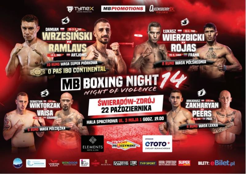 MB BOXING NIGHT 14: NIGHT OF VIOLENCE Świeradów-Zdrój