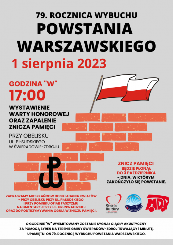79. rocznica wybuchu Powstania  Warszawskiego