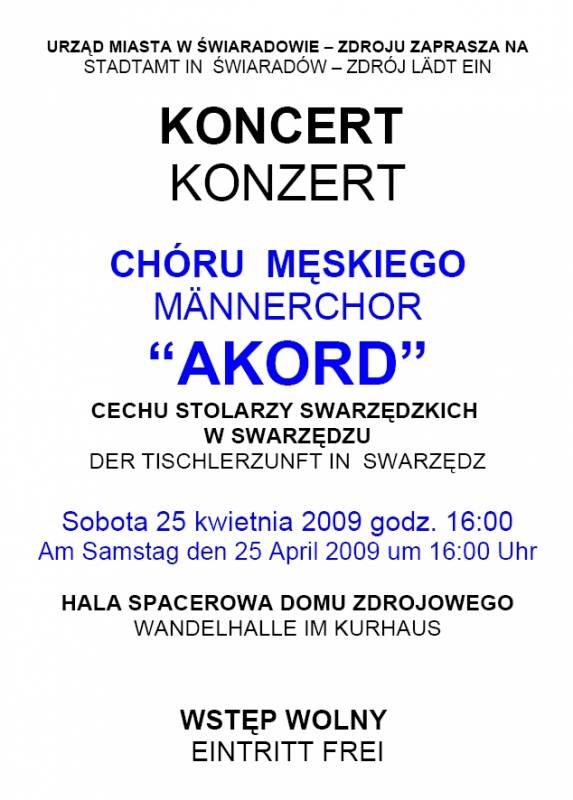 25.04.2009 - Koncert Chóru 