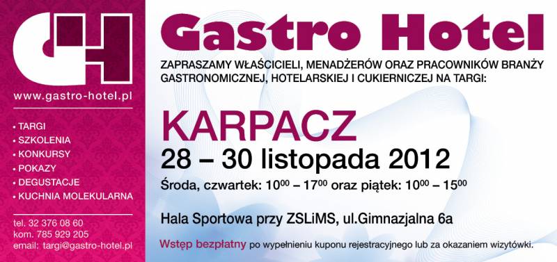 Targi Gastro-Hotel w Karpaczu 28-30 XI 2012