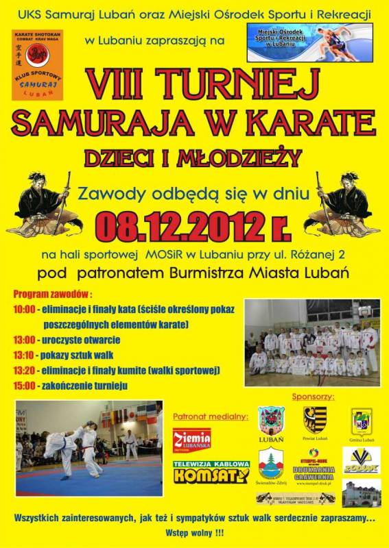 08.12. - Turniej Samuraja w Karate - Lubań