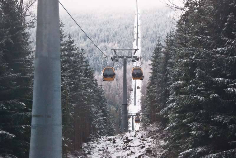 The cable railway  in December 2008                                                                                             
