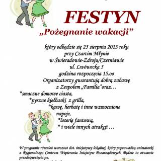 Festyn POŻEGNANIE WAKACJI                                                                                                       