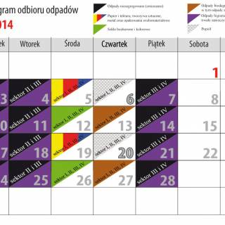 HARMONOGRAM ODBIORU ODPADÓW - LUTY-CZERWIEC