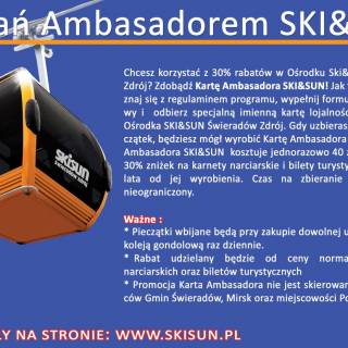 Karta Ambasadora SKI&amp;SUN Świeradów Zdrój                                                                                        