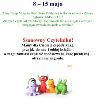 8-15.05. - Ogólnopolski Tydzień Bibliotek                                                                                       