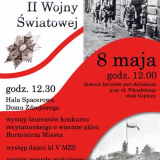 8 maja - 70 rocznica zakończenia II wojny światowej