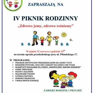 IV PIKNIK RODZINNY W PRZEDSZKOLU