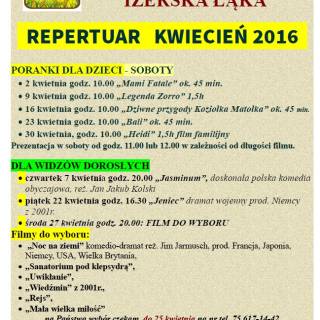 REPERTUAR KWIECIEŃ 2016