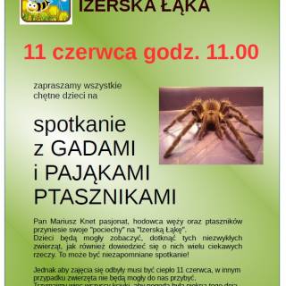 Spotkanie z gadami i pająkami