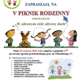 PIKNIK RODZINNY W PRZEDSZKOLU