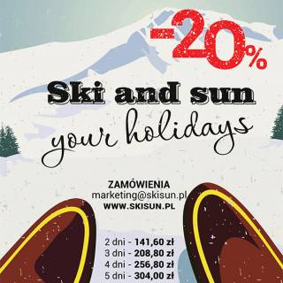 karnety do SKI&amp;SUN z 20 % rabatem