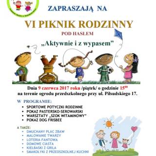 PIKNIK RODZINNY W PRZEDSZKOLU