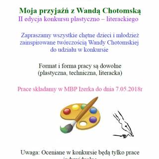 KONKURS - Moja przyjaźń z Wandą Chotomską