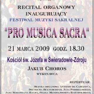 21.03.2009 - Recital Organowy - Festiwal Muzyki Sakralnej                                                                       