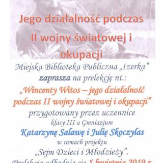 WINCENTY WITOS - JEGO DZIAŁALNOŚĆ PODCZAS II WOJNY ŚWIATOWEJ