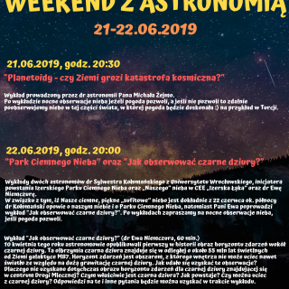 &quot;Izerska Łąka&quot; zaprasza na Weekend z Astronomią