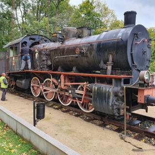 PAROWÓZ Tp4 - 217, PRZYBYŁ DO ŚWIERADOWA-ZDROJU - 30.09.2019 r.