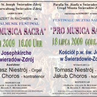 18.07.09 - Koncert w ramach Festiwalu Muzyki Sakralnej Pro Musica Sakra                                                         