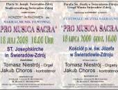 18.07.09 - Koncert w ramach Festiwalu Muzyki Sakralnej Pro Musica Sakra                                                         