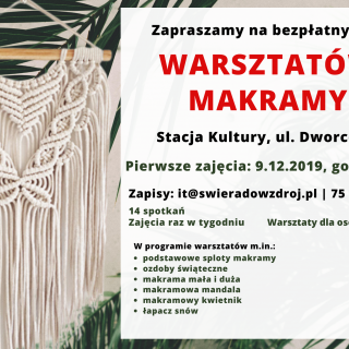 WARSZTATY MAKRAMY - PIERWSZE SPOTKANIE