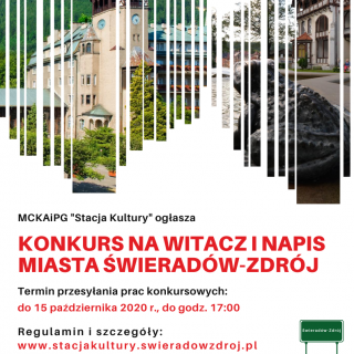 KONKURS NA PROJEKT GRAFICZNY WITACZA I NAPIS MIASTA ŚWIERADÓW-ZDRÓJ