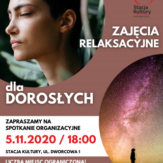 ZAJĘCIA ORGANIZACYJNE: TRENING RELAKSACYJNY DLA DOROSŁYCH