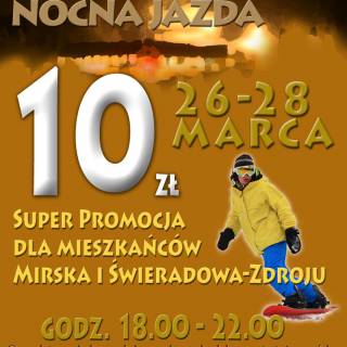 UWAGA !!! Nocna jazda tylko 10 zł dla mieszkańców.