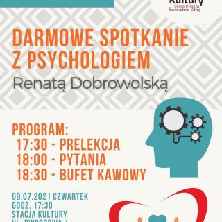 DARMOWE SPOTKANIE Z PSYCHOLOGIEM - Renatą Dobrowolską