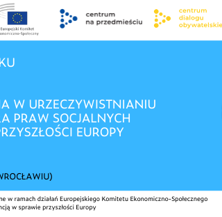 Seminarium &quot;Ekonomia społeczna w urzeczywistnianiu europejskiego filara praw socjalnych i współtworzeniu przyszłości Europy&quot;