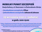 MOBILNY PUNKT SZCZEPIEŃ - 25.09.2021
