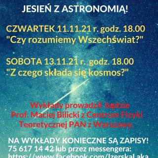 JESIEŃ Z ASTRONOMIĄ NA &quot;IZERSKIEJ ŁĄCE&quot;