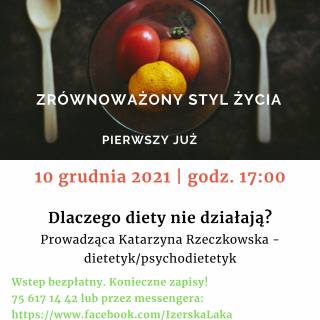 Zrównoważony styl życia - cykl wykładów na &quot;Izerskiej Łące&quot;