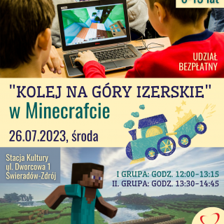 „KOLEJ NA GÓRY IZERSKIE” W MINECRAFCIE