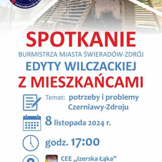 SPOTKANIE BURMISTRZA MIASTA ŚWIERADÓW-ZDRÓJ Z MIESZKAŃCAMI.