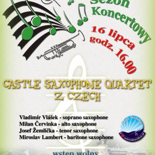 16.07. - Koncert CASTLE SAXOPHONE QUARTET z Czech                                                                               