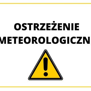 OSTRZEŻENIE METEREOLOGICZNE