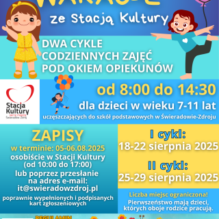 PROJEKT &quot;COOLTURALNE WAKACJE ZE STACJĄ KULTURY 2025&quot;