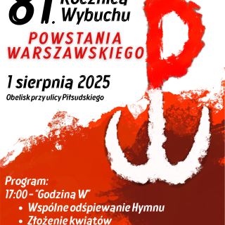 81. ROCZNICA WYBUCHU POWSTANIA WARSZAWSKIEGO