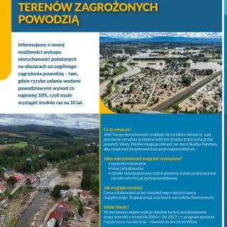 INFORMACJA DLA MIESZKAŃCÓW TERENÓW ZAGROŻONYCH POWODZIĄ>