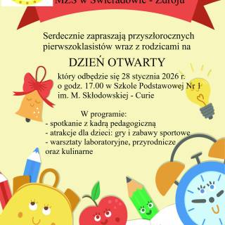 DZIEŃ OTWARTY W MIEJSKIM ZESPOLE SZKÓŁ W ŚWIERADOWIE-ZDROJU