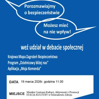 DEBATA  SPOŁECZNA DLA SENIORÓW I MIESZKAŃCÓW ŚWIERADOWA-ZDROJU