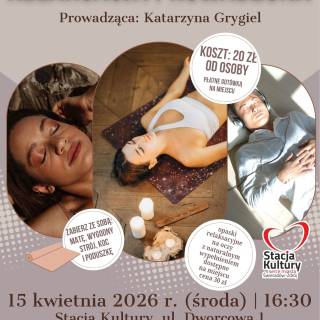 RELAKSACJA PROWADZONA - WYCISZENIE, ODDECH, SPOKÓJ