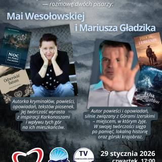 SPOTKANIE AUTORSKIE MAJA WESOŁOWSKA, MARIUSZ GŁADZIK 29.01.2026